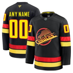 Vancouver Canucks Hockeydrakt Custom Fanatics Premium 2024-25 Svart Tredje - Herre